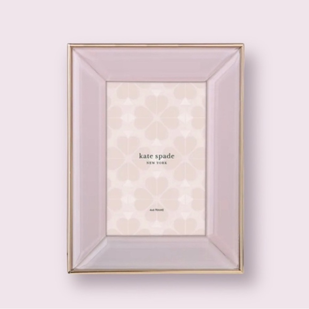 kate spade charles lane 4x6 frame, blush
